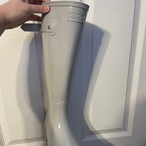 Hunter Original Refined Tall boots Light GRAY - Picture 6 of 6